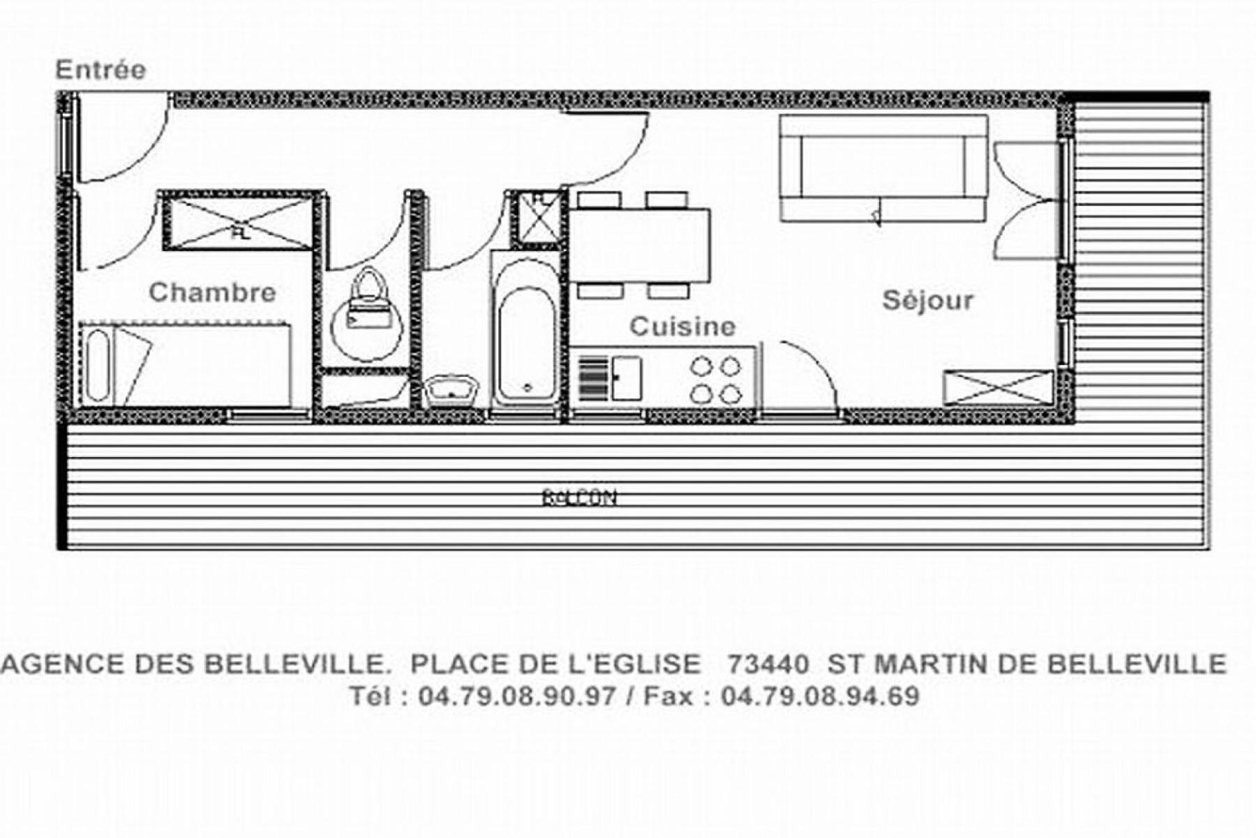 Residence Hors Piste - Appartement Lumineux - Au Pied Des Pistes - Balcon Mae-3594 생마르탱 드 벨빌 외부 사진